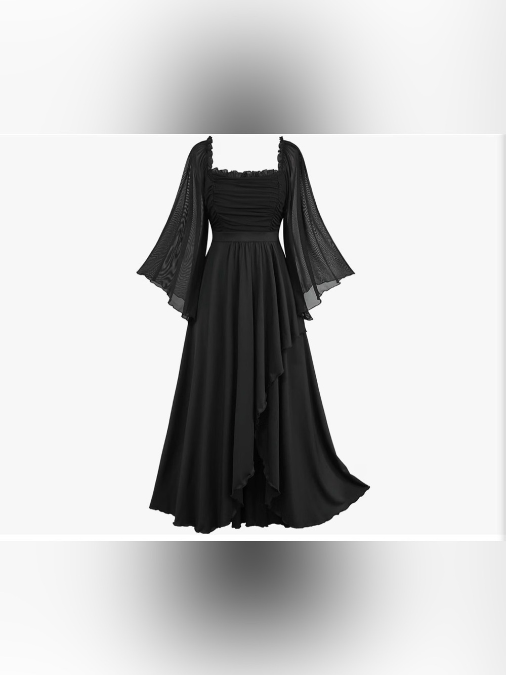RoseGal Plus Renaissance Black Dress Sheer Sleeves New avail L Plus- 5XL PLUS